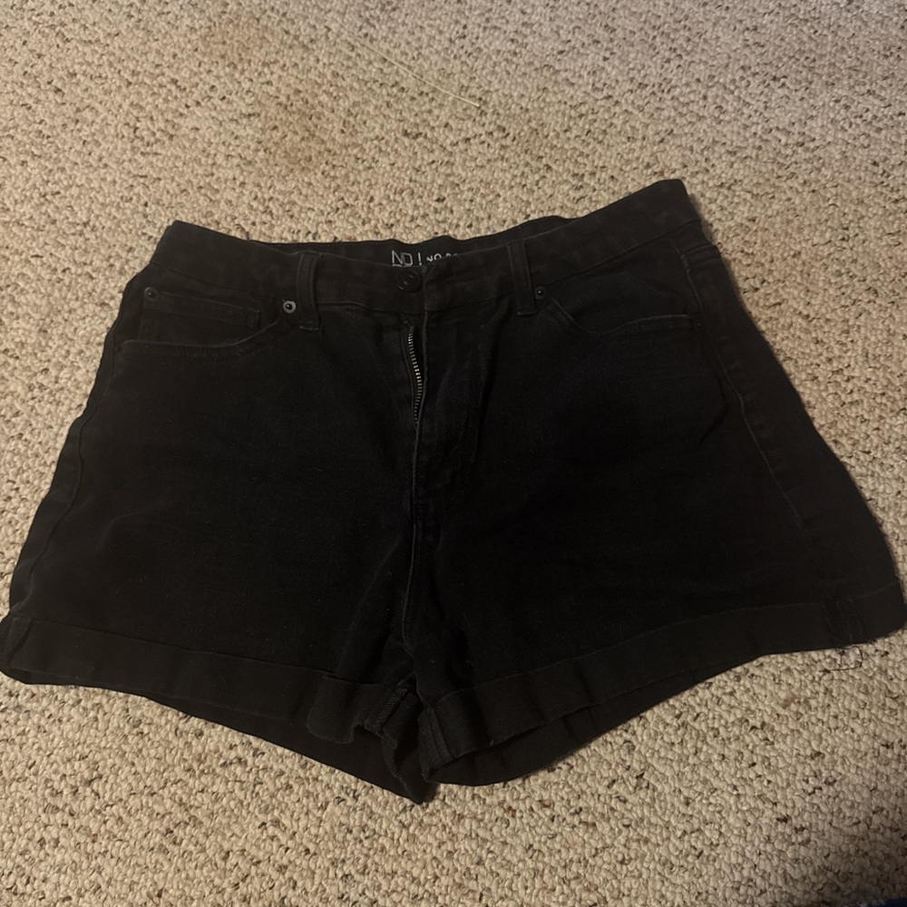 No Boundaries Black Jean Shorts